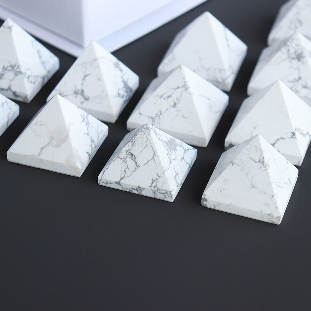 Howlite Miniature Enrichment Pyramid