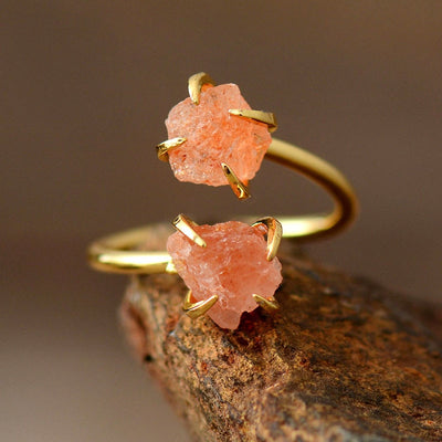 Raw Courage Sunstone Ring