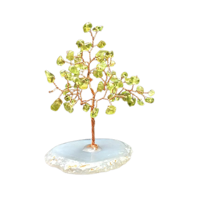 Green Peridot Feng Shui Abundance Tree