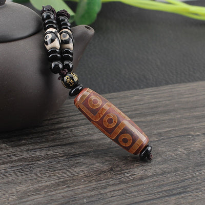 Tibetan Dzi Karma Necklace