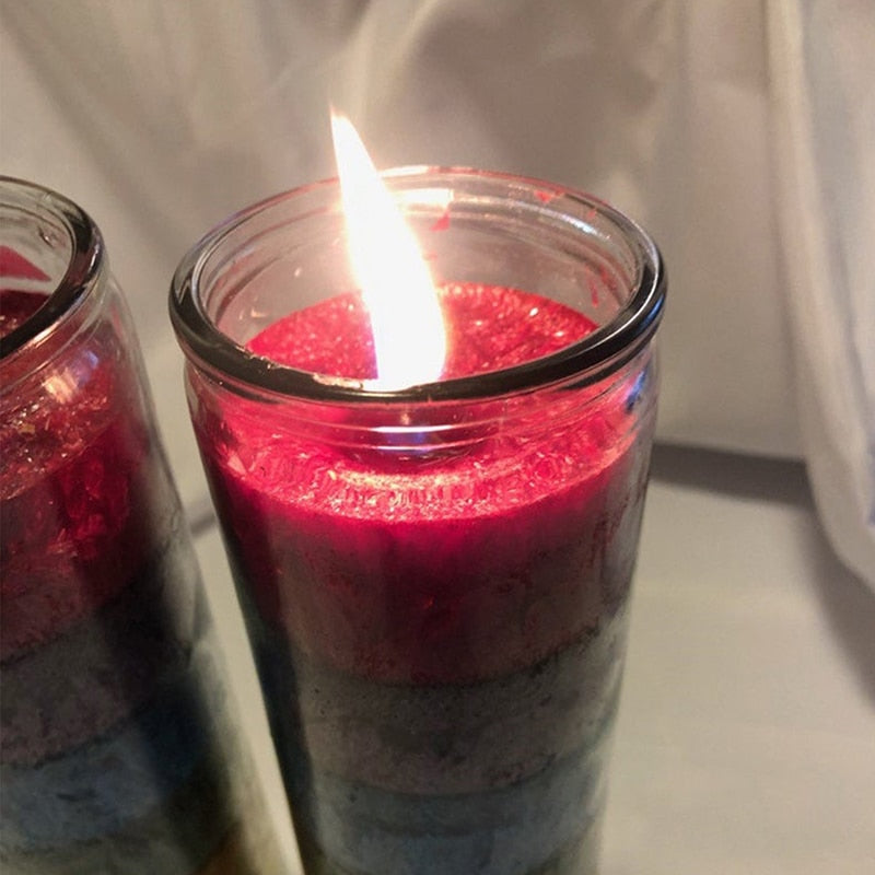 Colorful Seven Chakra Meditation Candle