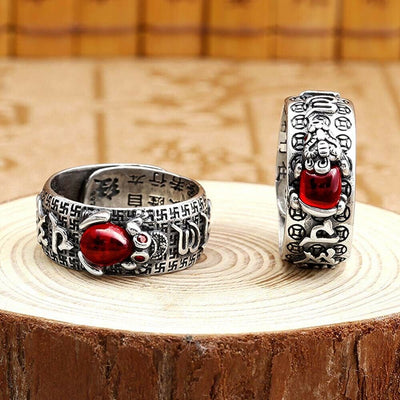 Pi Xiu Charms Protection Ring