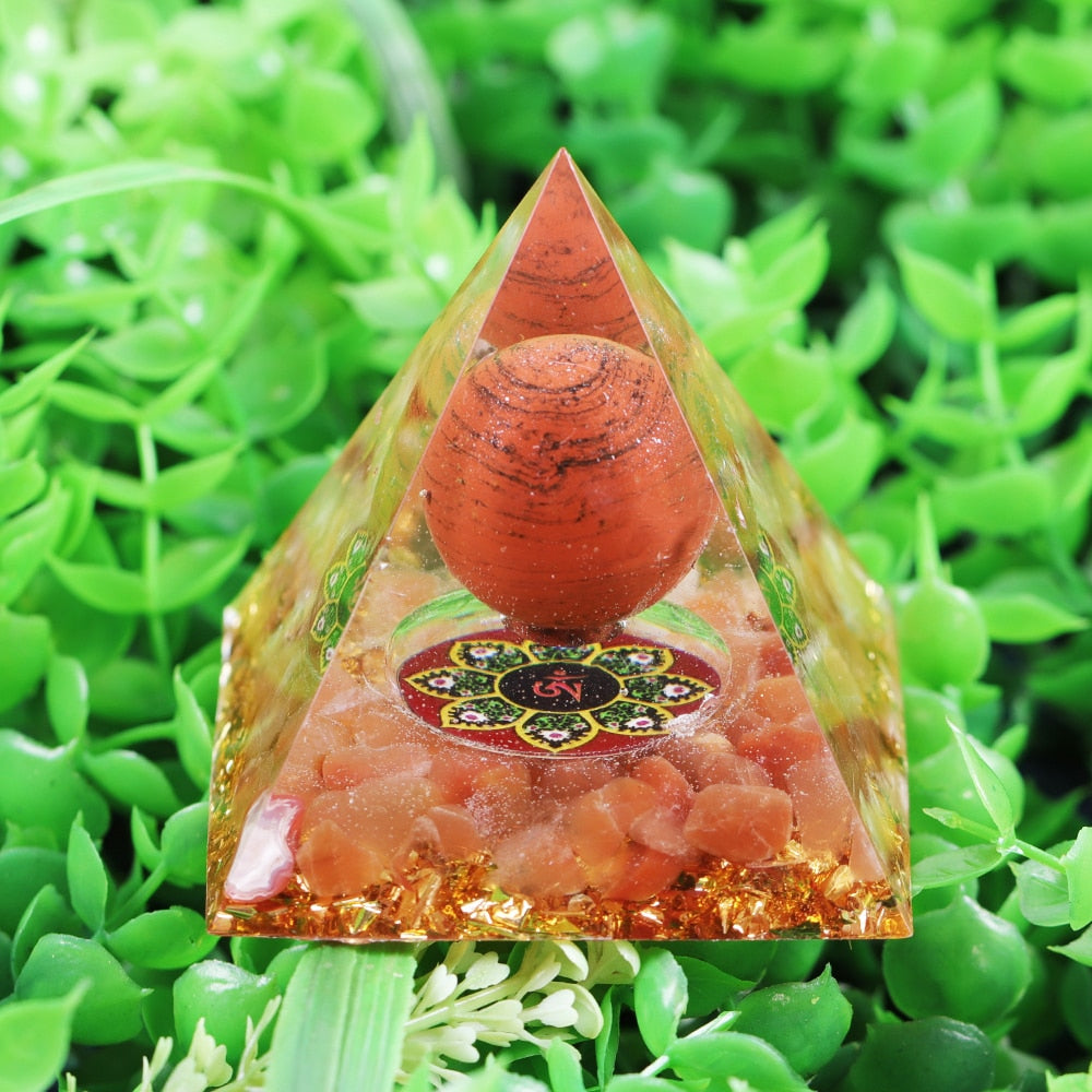 Strength and Courage Agate Pyramid