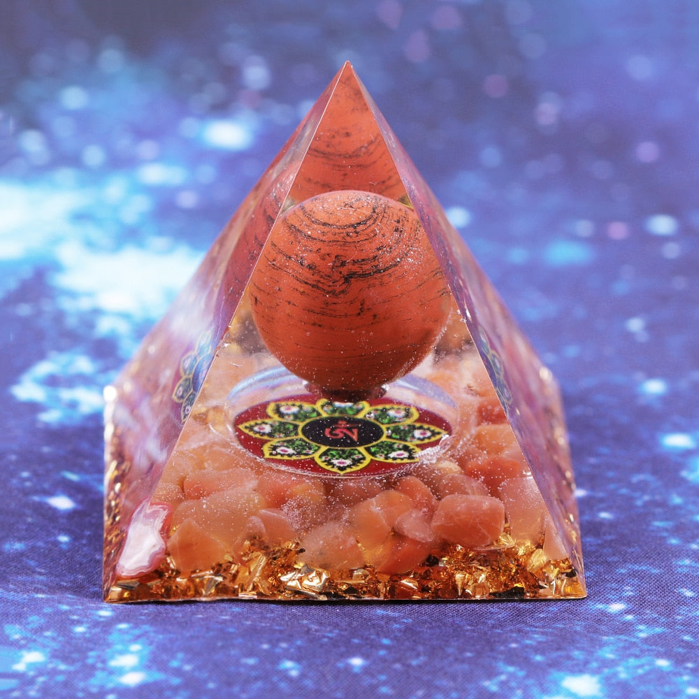 Strength and Courage Agate Pyramid