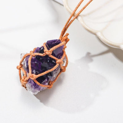 Amethyst Angel Serenity Pendant