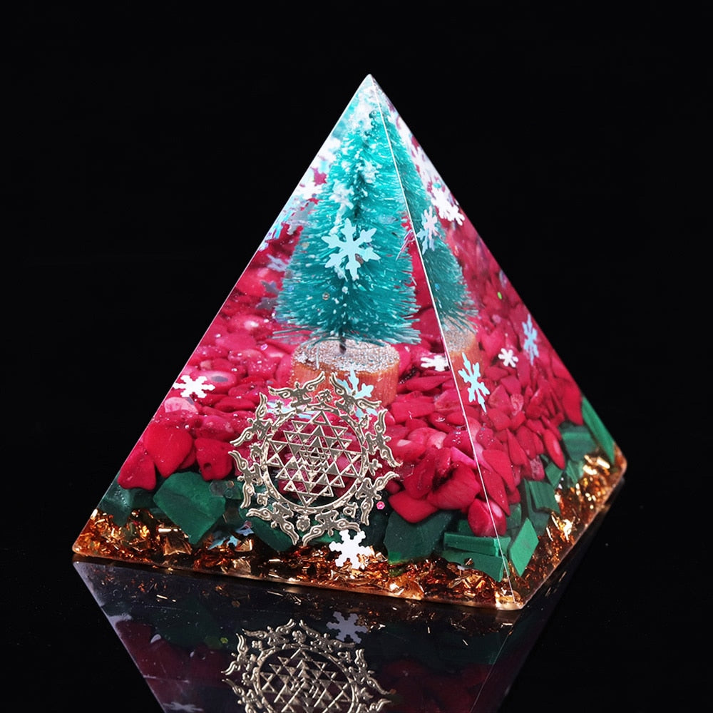 Christmas Blessings Orgone Pyramid