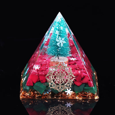 Christmas Blessings Orgone Pyramid