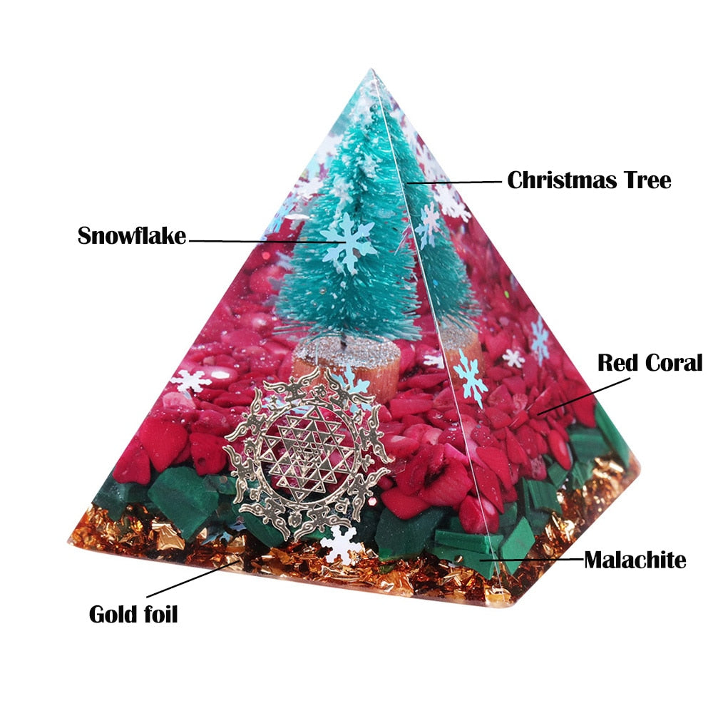 Christmas Blessings Orgone Pyramid