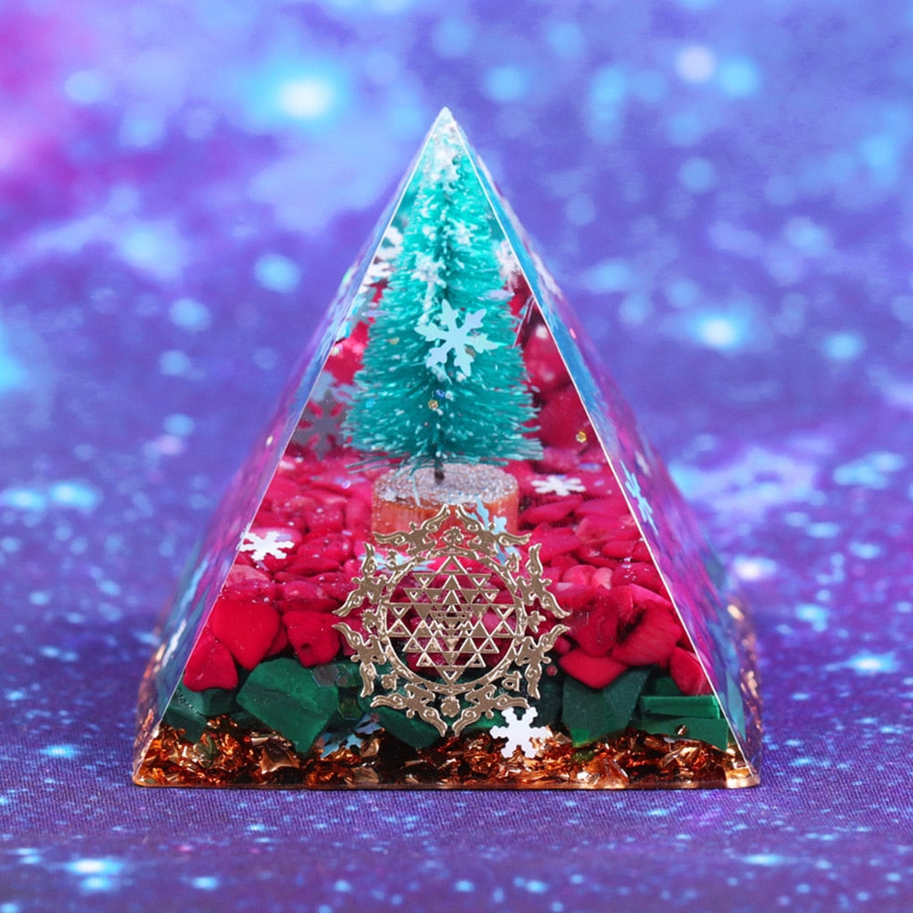 Christmas Blessings Orgone Pyramid