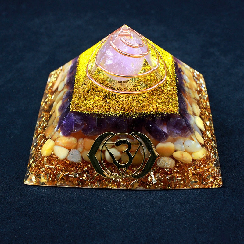 Love and Healing Orgonite Pyramid