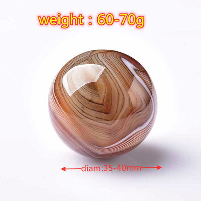 Red Agate Stone Ball