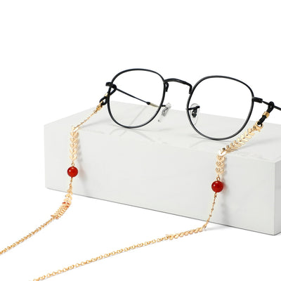 Red Agate Eyeglasses Chain