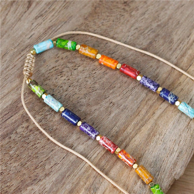 7 Chakra Jasper Necklace