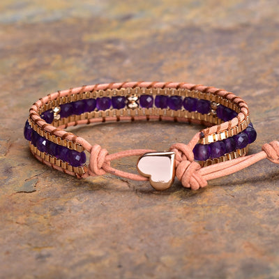 Amethyst Angel Wrap Bracelet