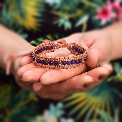 Amethyst Angel Wrap Bracelet