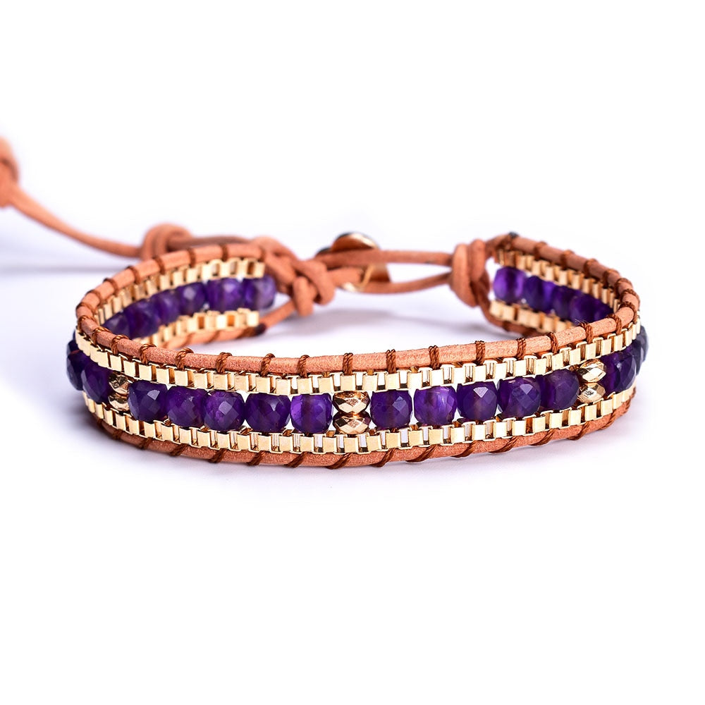 Amethyst Angel Wrap Bracelet