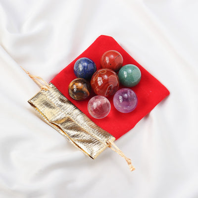 Chakra Healing Matrix Crystal Ball Set