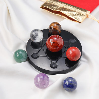 Chakra Healing Matrix Crystal Ball Set