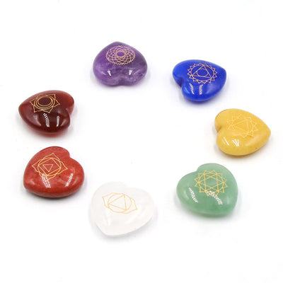 Chakra Glow Up Heart Stones