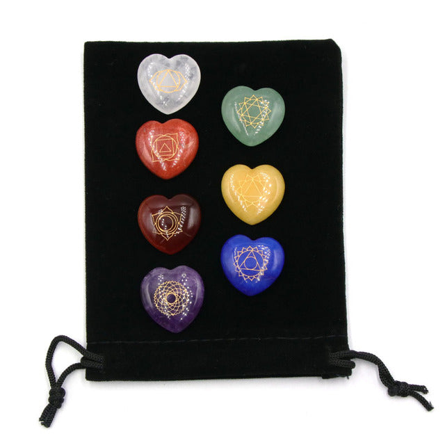 Chakra Glow Up Heart Stones