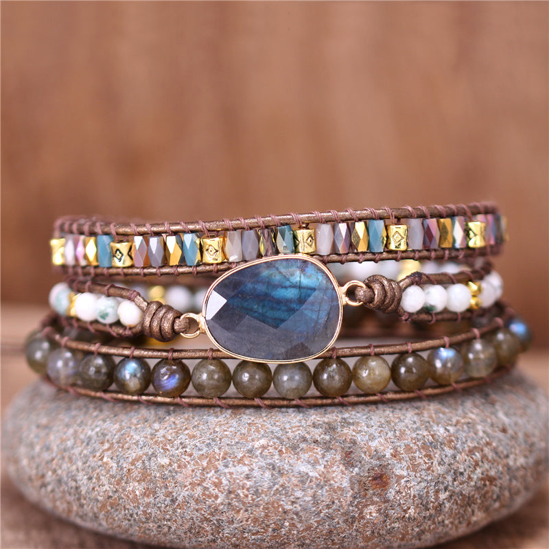 Inner Magical Labradorite Wrap Bracelet