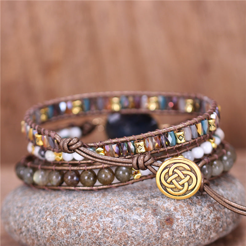 Inner Magical Labradorite Wrap Bracelet