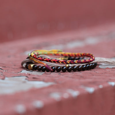 Tibetan Beads Copper Bracelet