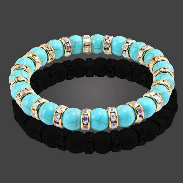 Multicolor Natural Crystal Energy Bracelet