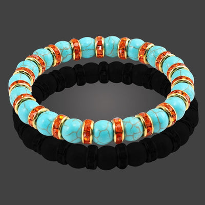 Multicolor Natural Crystal Energy Bracelet