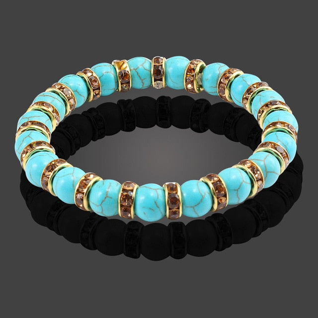 Multicolor Natural Crystal Energy Bracelet