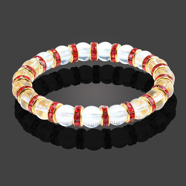 Multicolor Natural Crystal Energy Bracelet