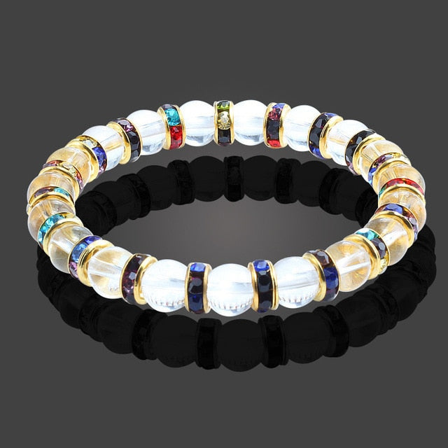 Multicolor Natural Crystal Energy Bracelet