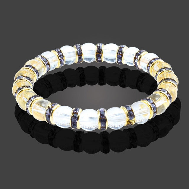 Multicolor Natural Crystal Energy Bracelet