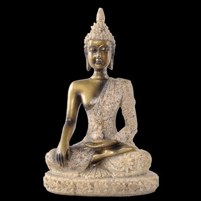 Natural Sandstone Buddha Miniature Statue