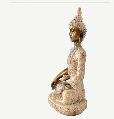 Natural Sandstone Buddha Miniature Statue