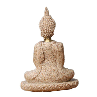 Natural Sandstone Buddha Miniature Statue