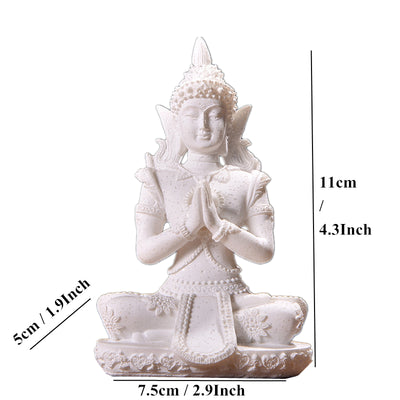 Natural Sandstone Buddha Miniature Statue