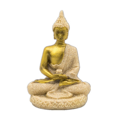 Natural Sandstone Buddha Miniature Statue