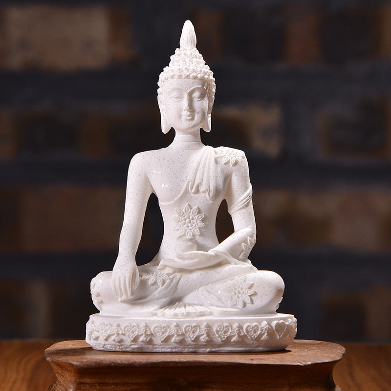 Natural Sandstone Buddha Miniature Statue