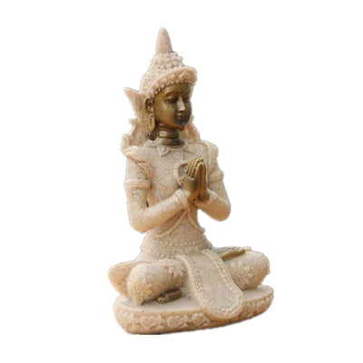 Natural Sandstone Buddha Miniature Statue