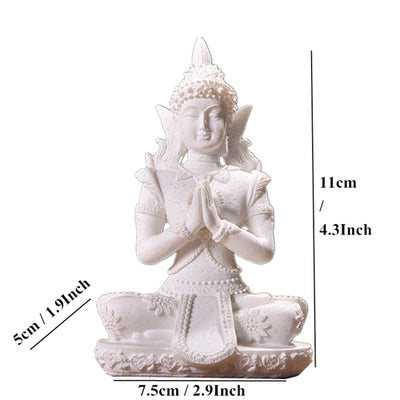 Natural Sandstone Buddha Miniature Statue