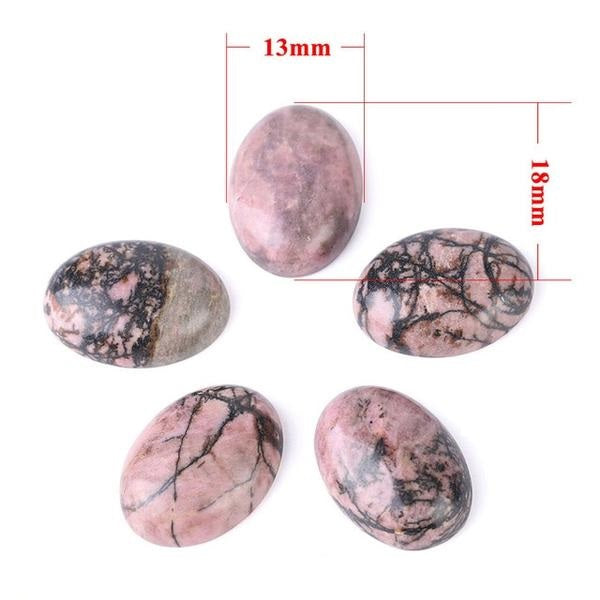 Cabochon Rhodonite Balancing Gemstone