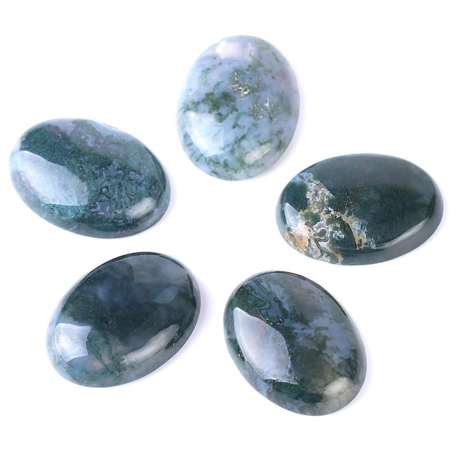 Moss Agate Purifying Cabochon