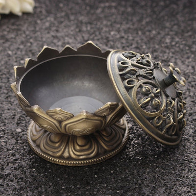 Spiritual Meditation Lotus Flower Incense Burner