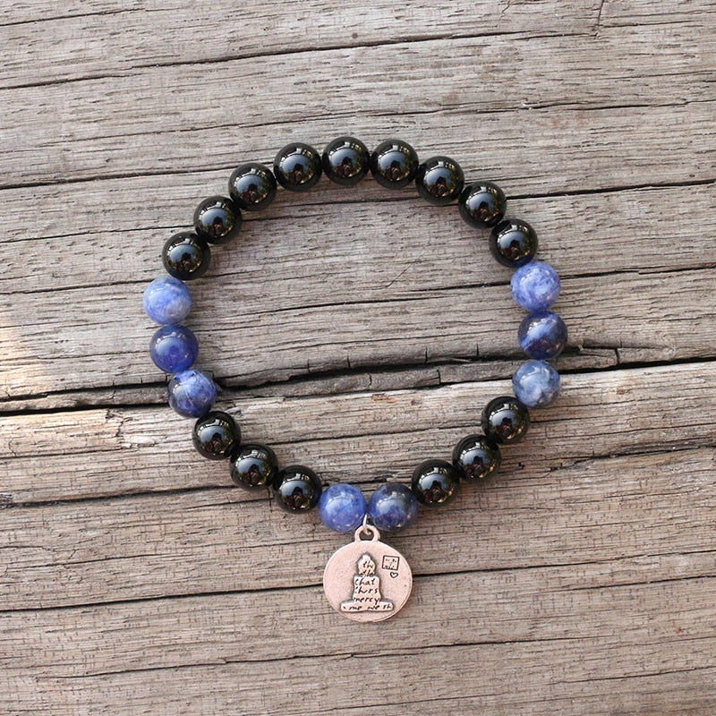 Sodalite and Black Onyx Mala Set