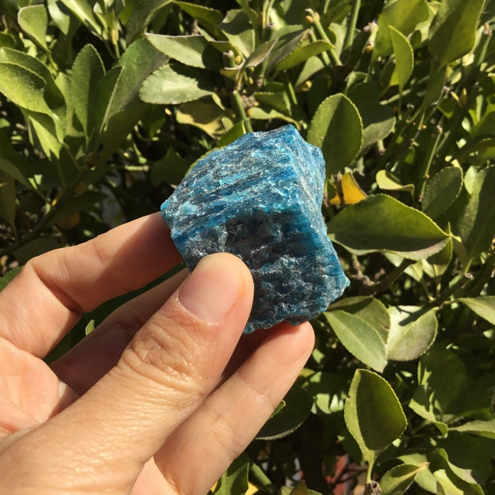 The Stone of Achievement Natural Blue Apatite