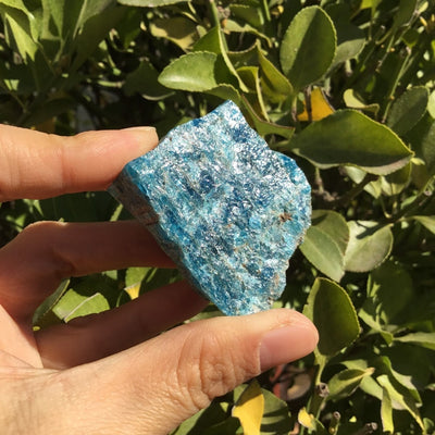 The Stone of Achievement Natural Blue Apatite