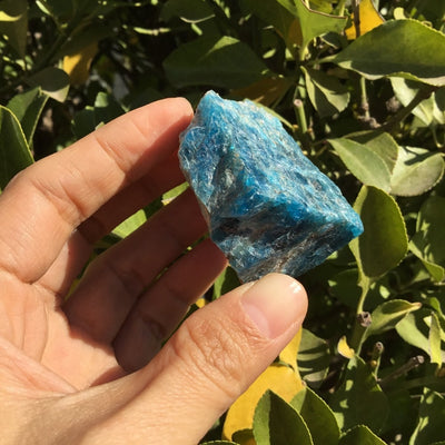 The Stone of Achievement Natural Blue Apatite