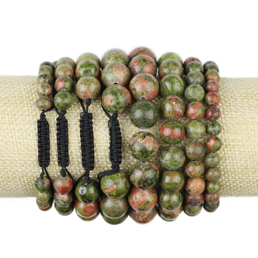 Healing and Balancing Unakite Jasper Bracelet