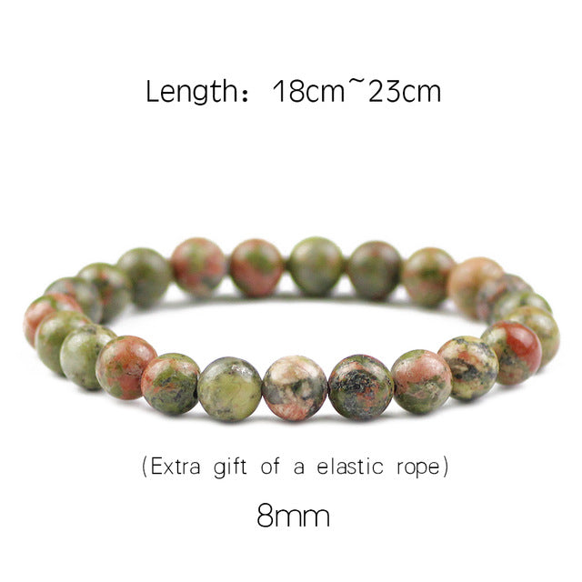 Healing and Balancing Unakite Jasper Bracelet